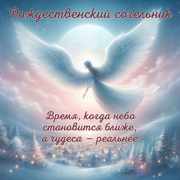 Бесплатная открытка на Рождественский сочельник №2246. Открытки. Готовые открытки с Рождественским сочельником.