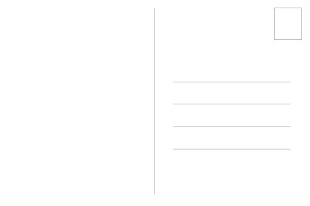 Почтовая открытка оборот №397. Открытки. Шаблоны обратной стороны открытки.