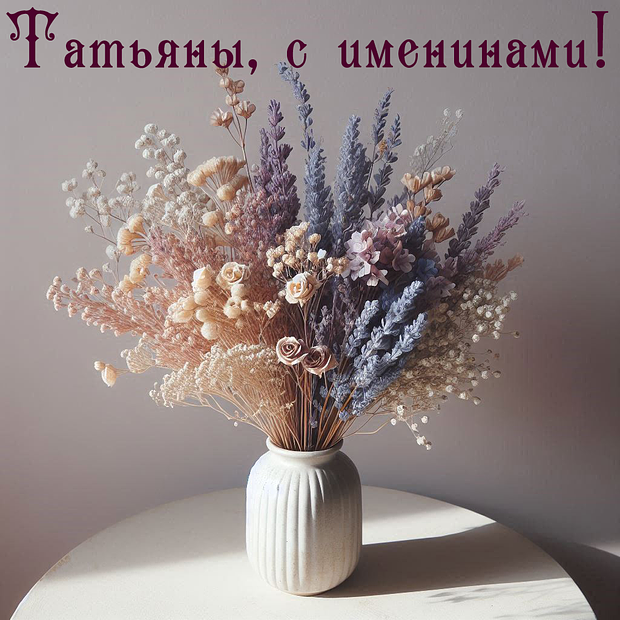 Бесплатная открытка на Татьянин день №2213. Открытки. Готовые открытки на Татьянин день.