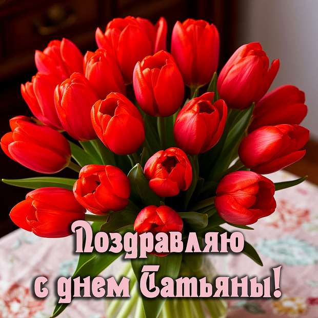 Картинка на Татьянин день №2203. Открытки. Готовые открытки на Татьянин день.