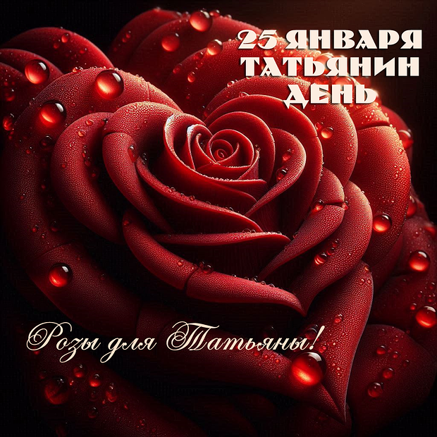 Скачать бесплатно открытку с Татьяниным днем №2222. Открытки. Готовые открытки на Татьянин день.