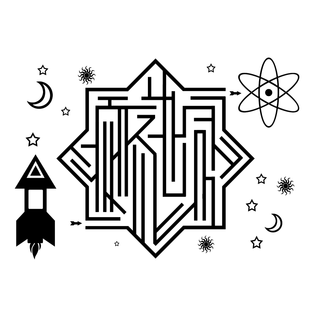 Космический корабль №235. Печатные игры. Лабиринты для детей 6 и 7 лет.