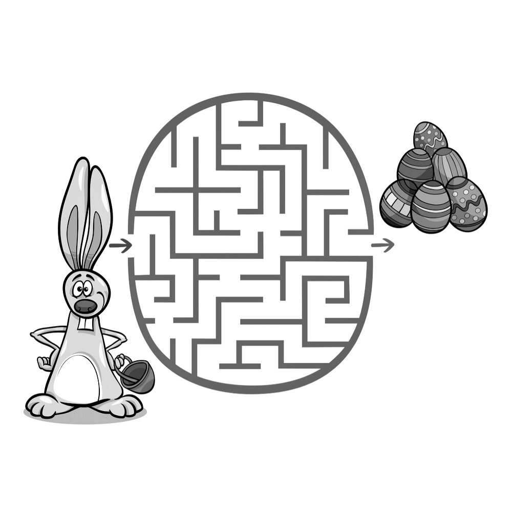 Пасхальные яйца №219. Печатные игры. Лабиринты для детей 6 и 7 лет.