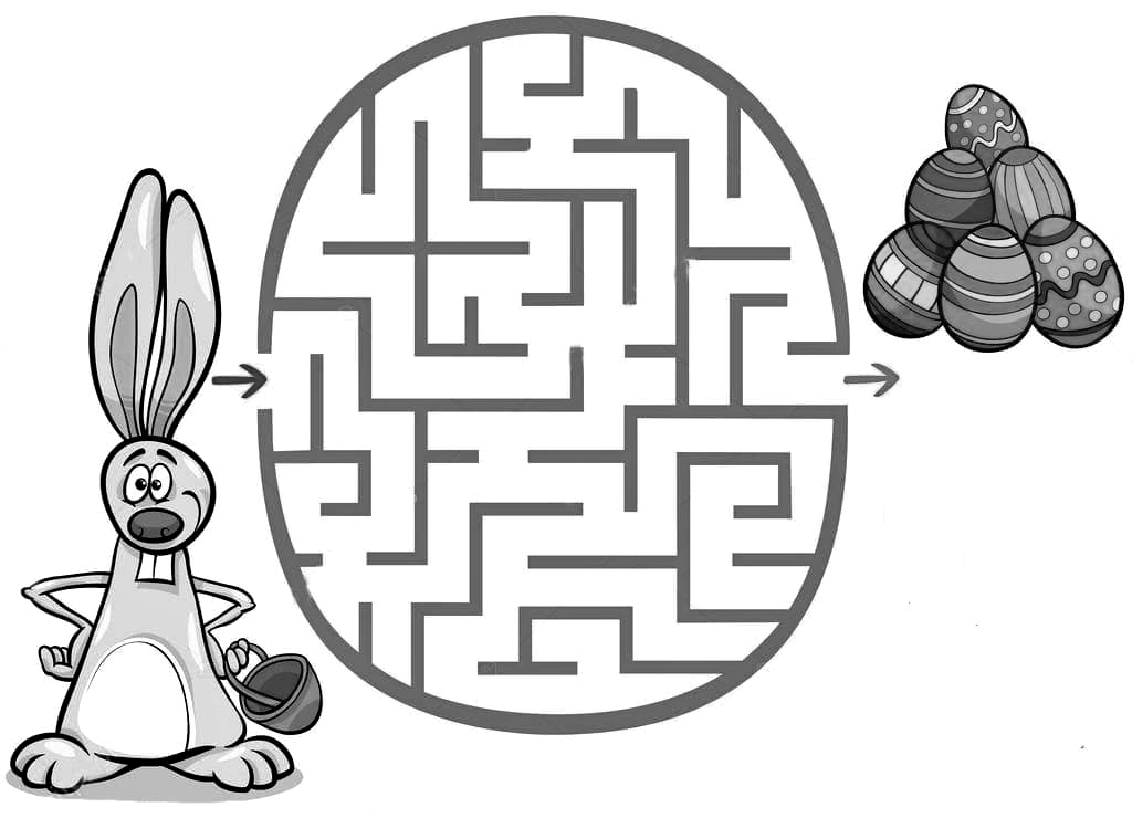 Лабиринт для детей 4 года №734. Печатные игры. Лабиринты для детей.