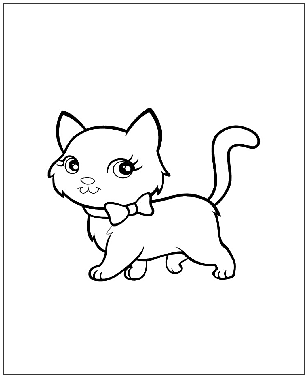 Неотразимая кошка №1953. Популярные раскраски. Коты, кошки, котята.