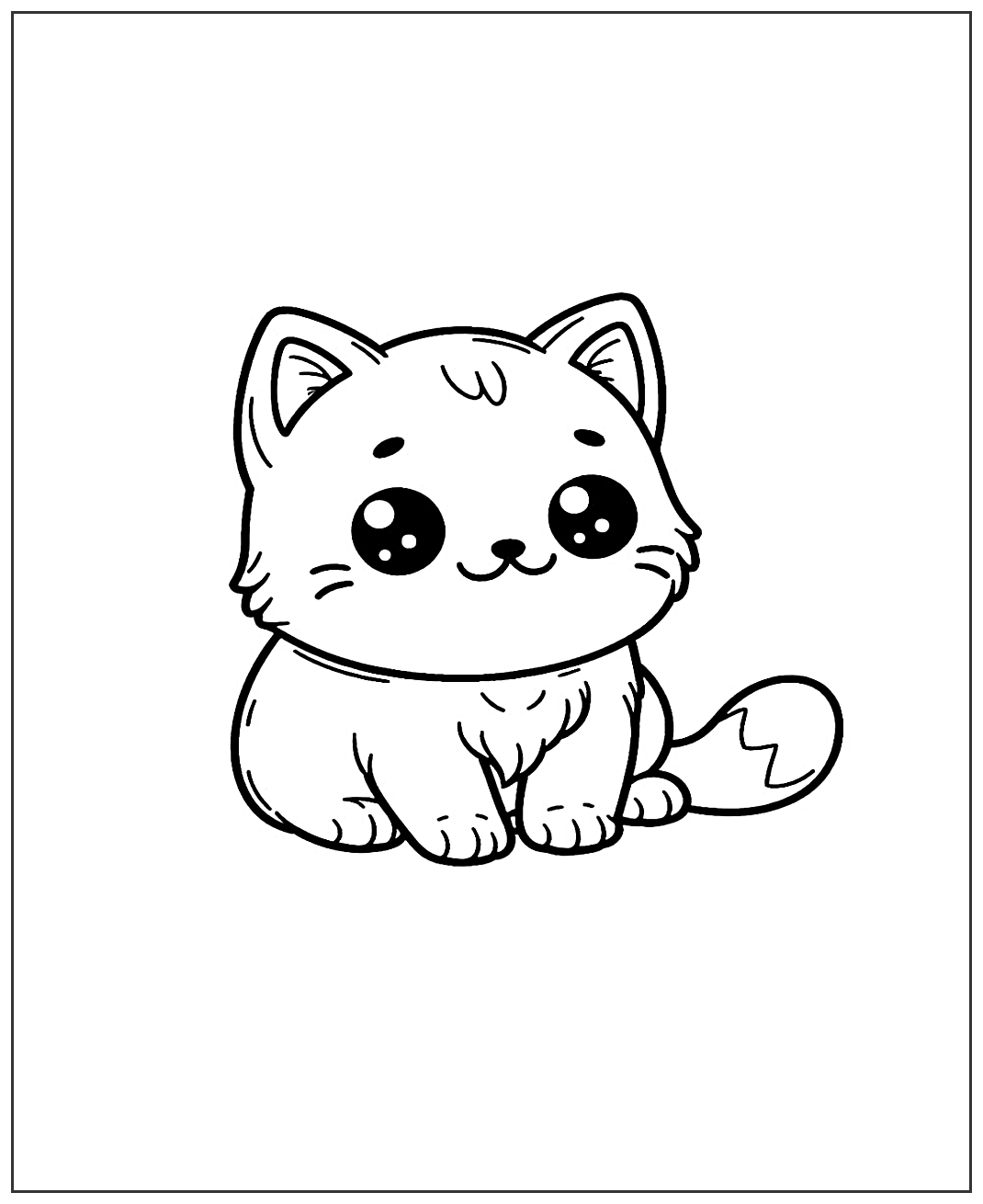 Просто котенок №2018. Популярные раскраски. Коты, кошки, котята.