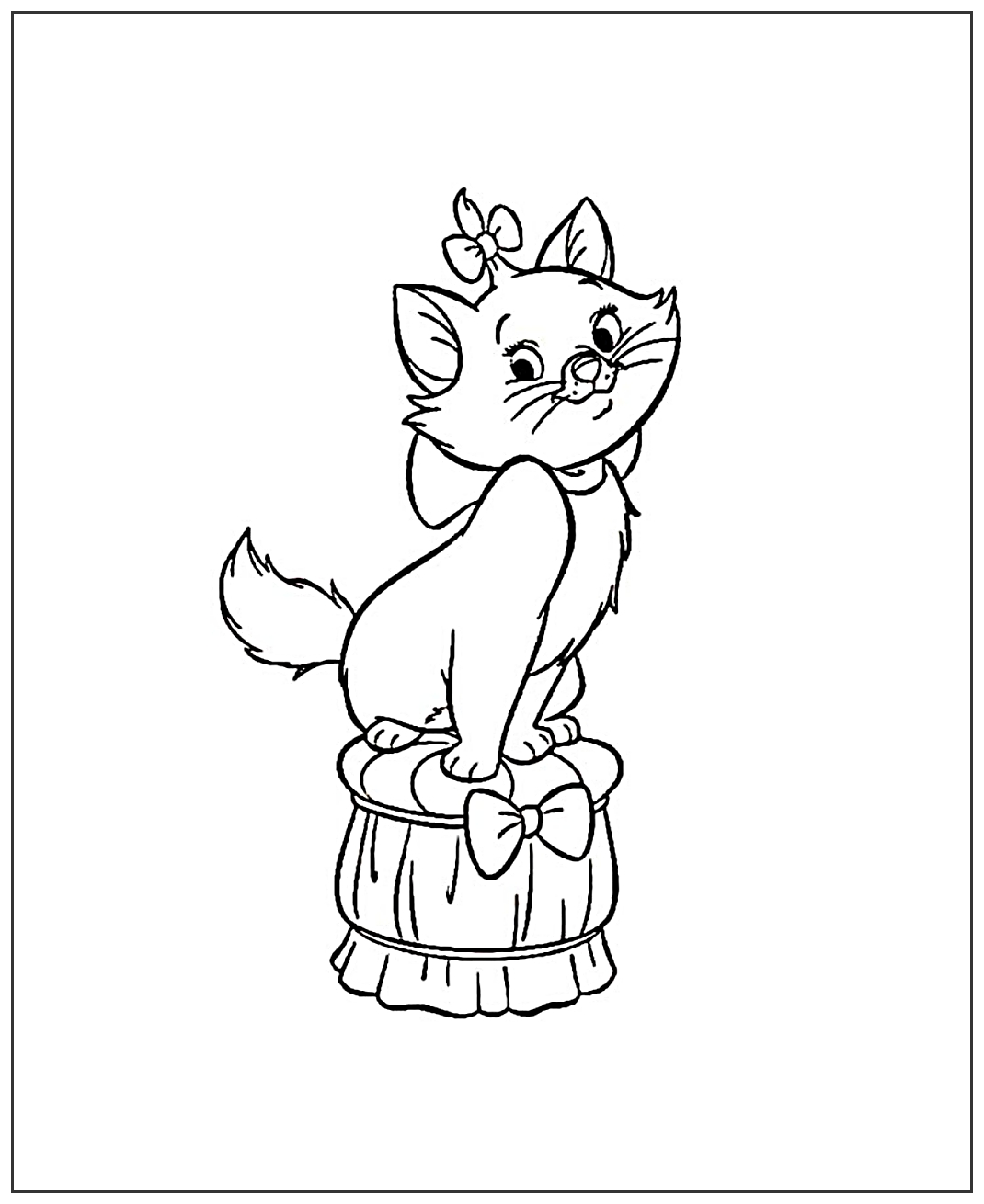 Кошечка Мари №2051. Популярные раскраски. Коты, кошки, котята.