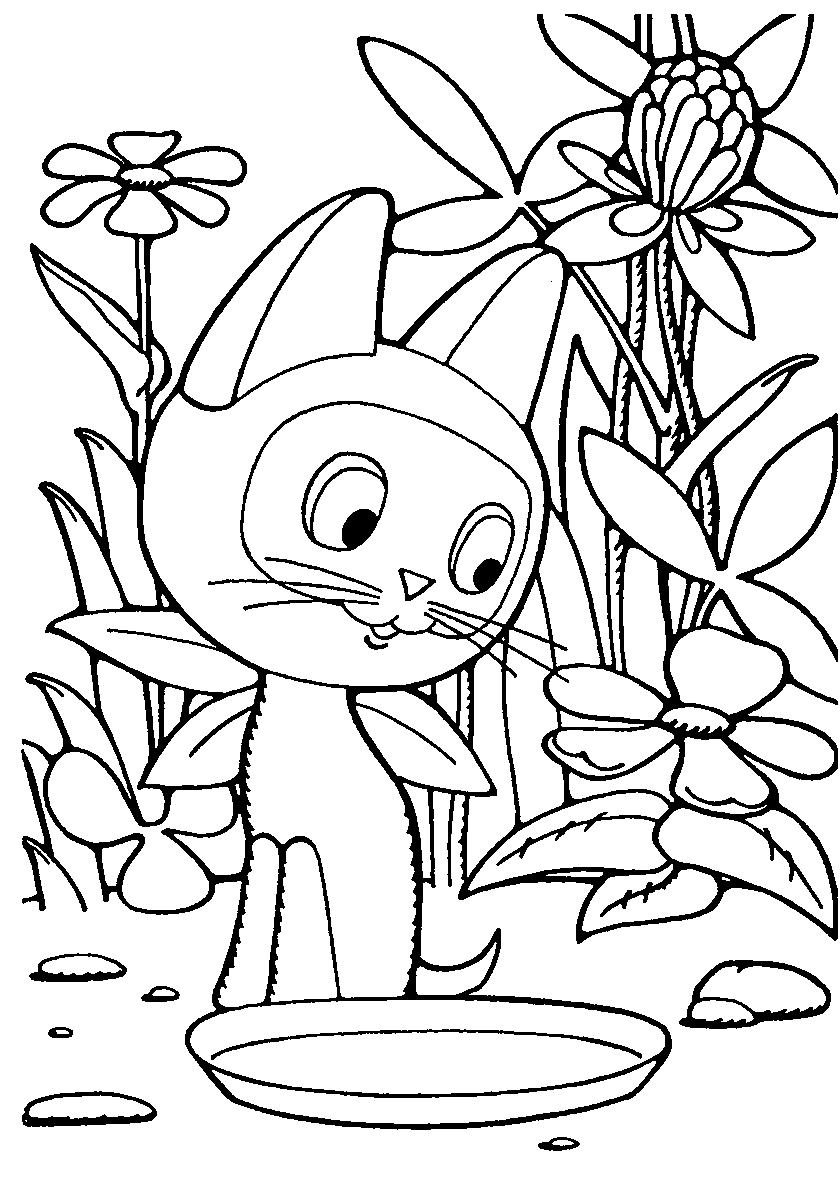 Котенок Гав №97. Популярные раскраски. Коты, кошки, котята.