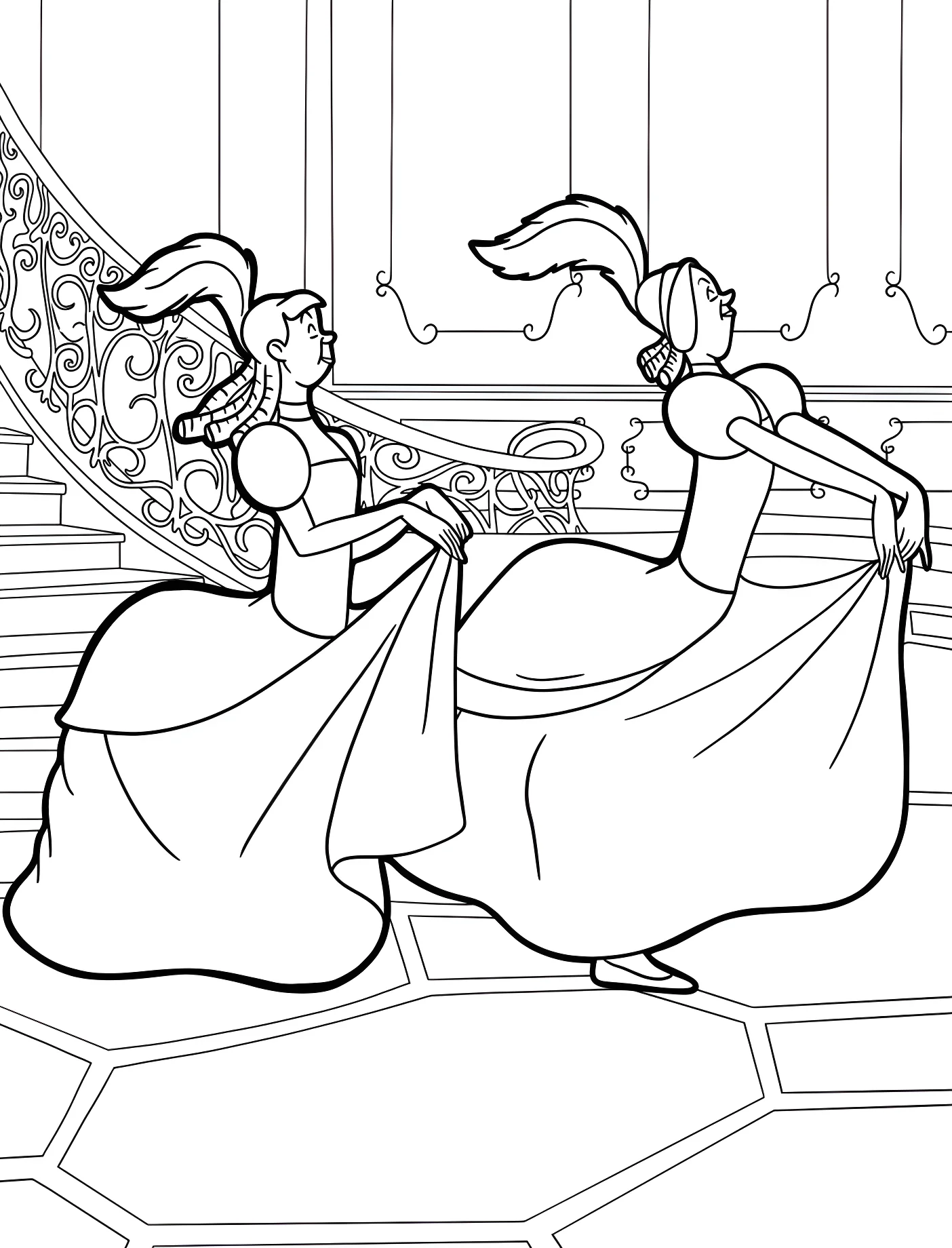 Анастасия и Дризелла — мачехи №10957. Принцессы. Золушка (Cinderella).