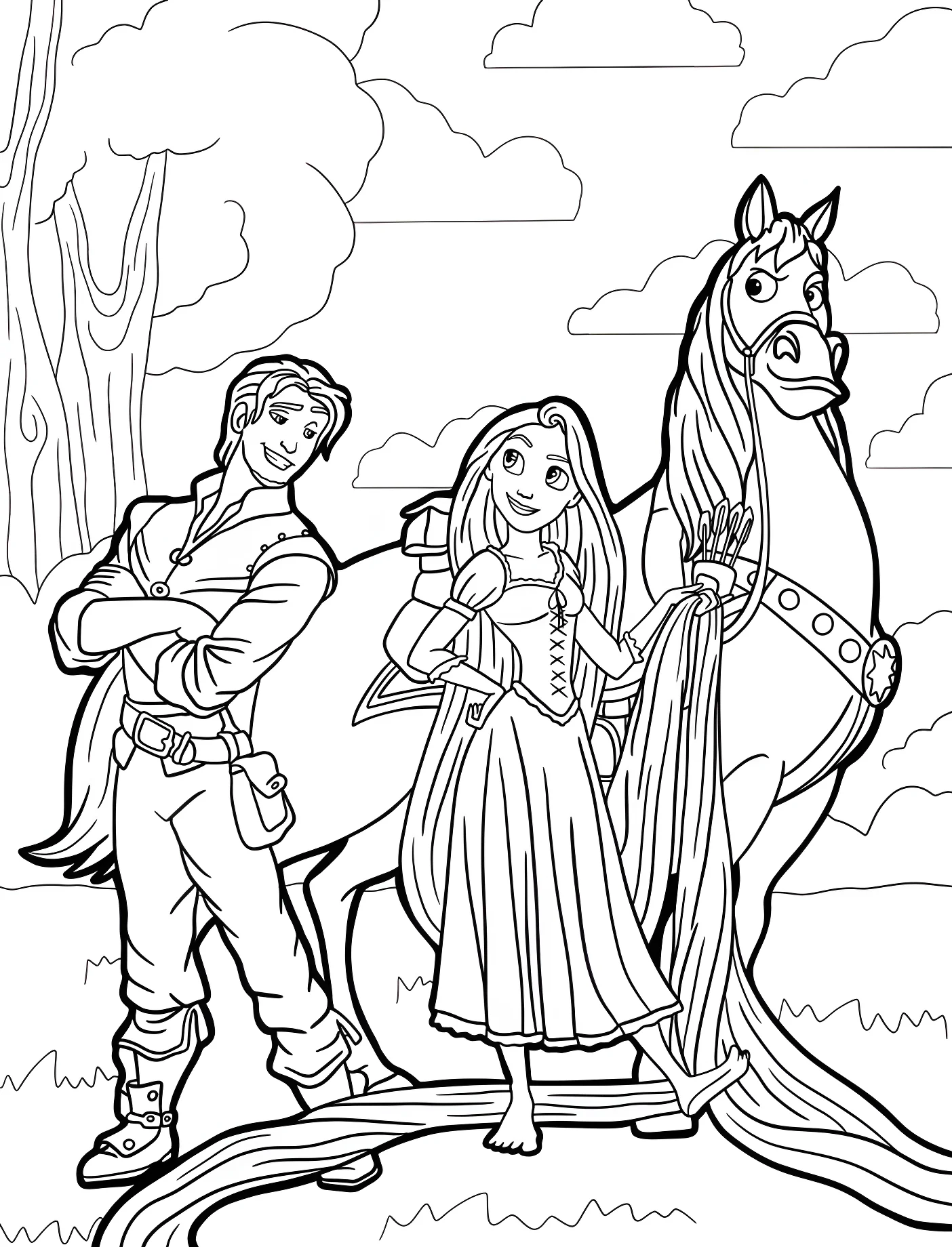 Рапунцель и Флинн №11477. Принцессы. Рапунцель: Запутанная история (Tangled).