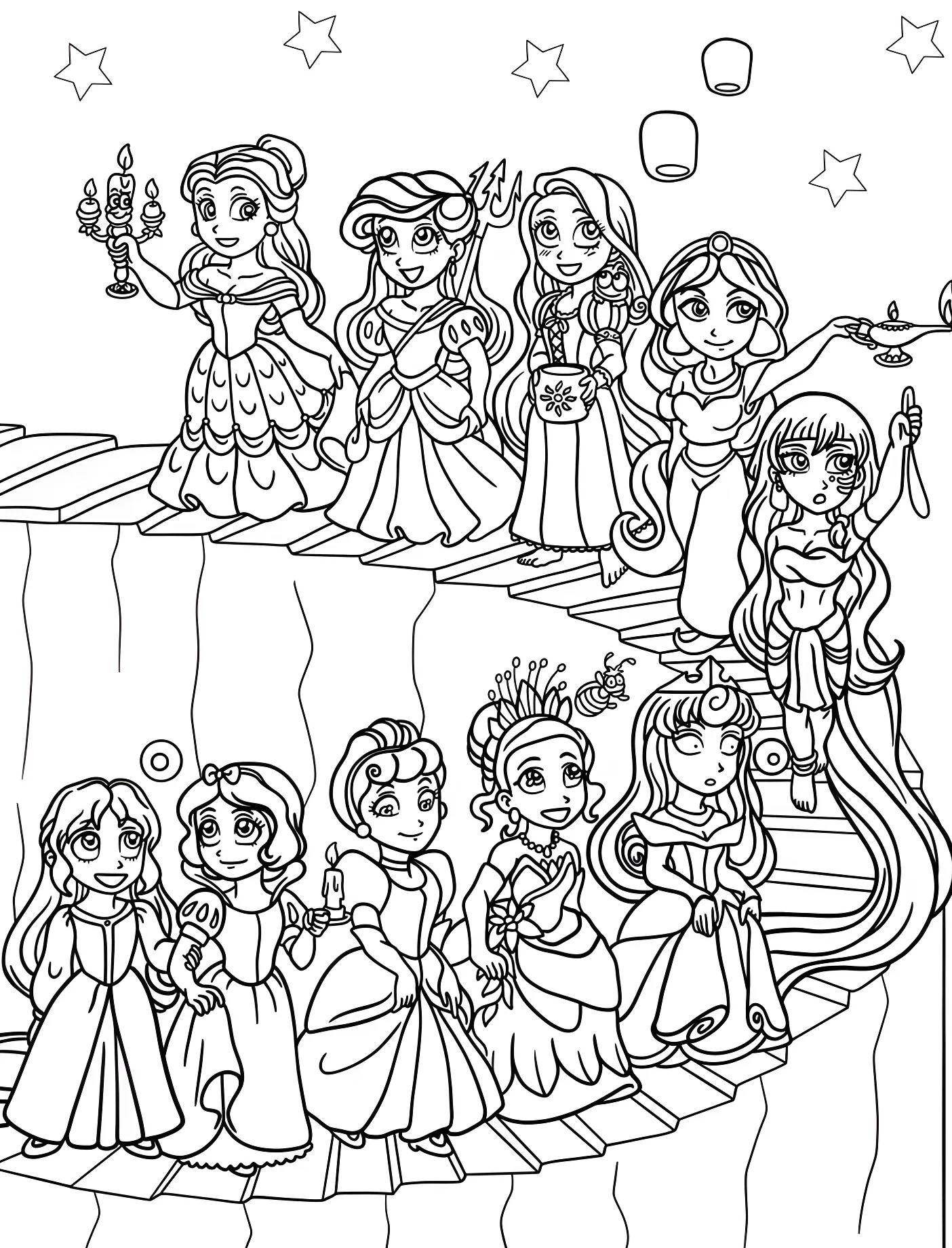 Милые принцессы Дисней №11007. Принцессы. Принцессы Disney (Disney Princess).