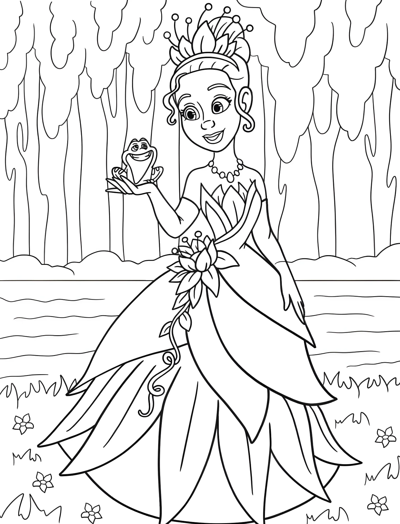 Принцесса Тиана и лягушонок №11214. Принцессы. Принцесса и лягушка (The Princess and the Frog).