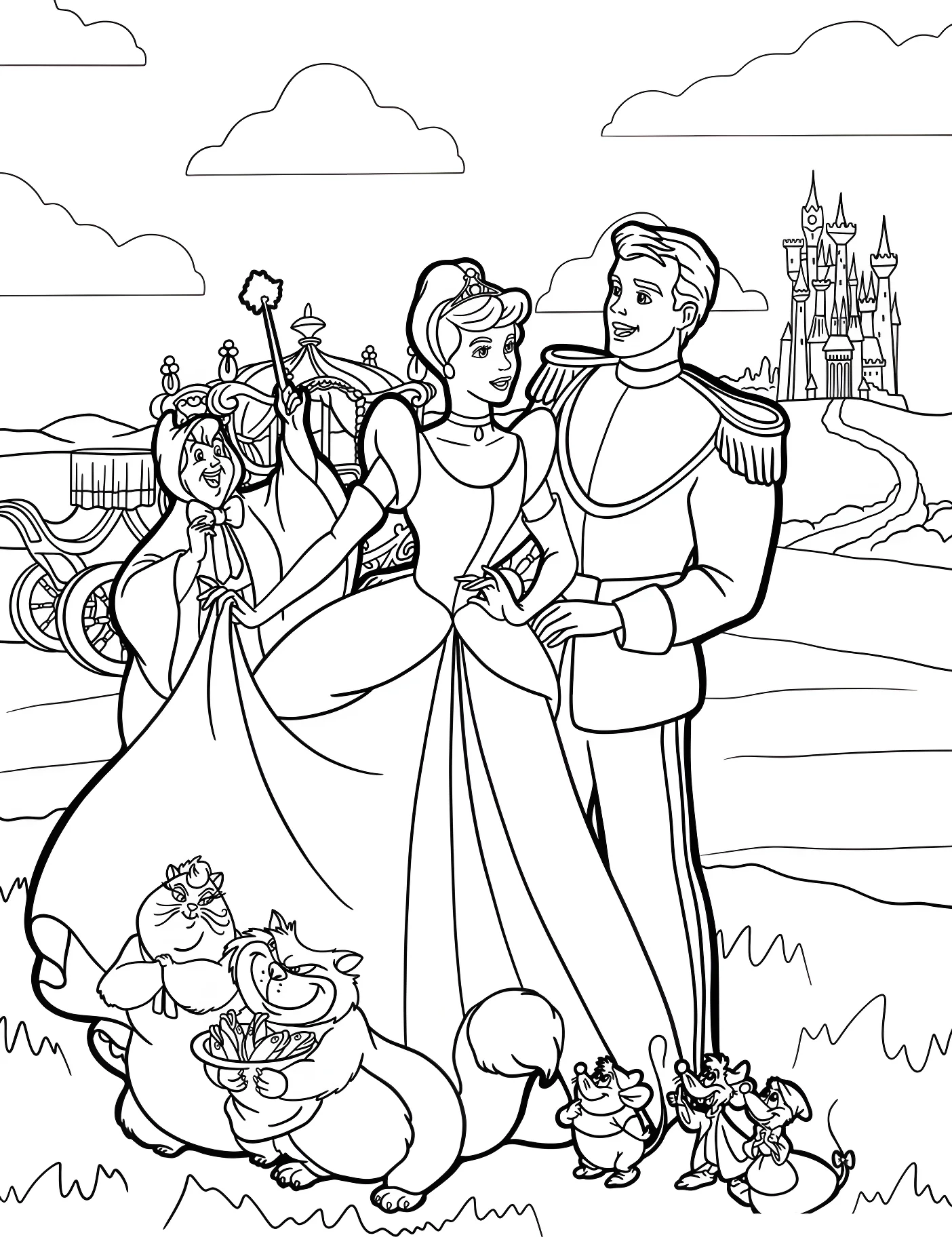 Золушка и прекрасный принц №10965. Принцессы. Золушка (Cinderella).