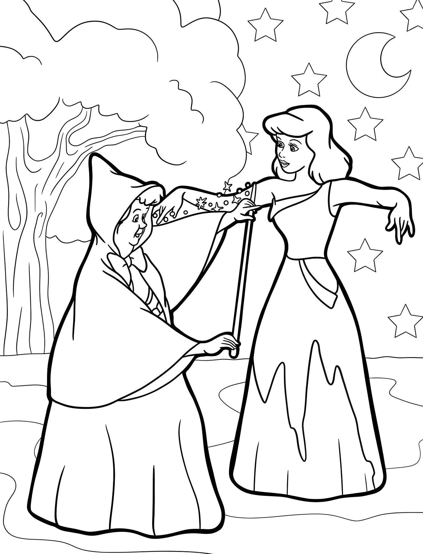 Золушка и фея-крестная №10966. Принцессы. Золушка (Cinderella).