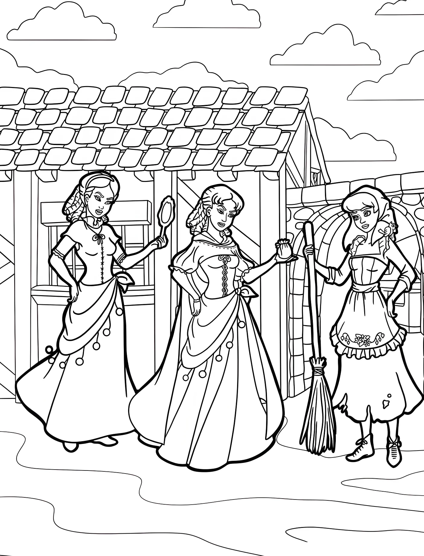 Золушка и ее мачехи №10967. Принцессы. Золушка (Cinderella).