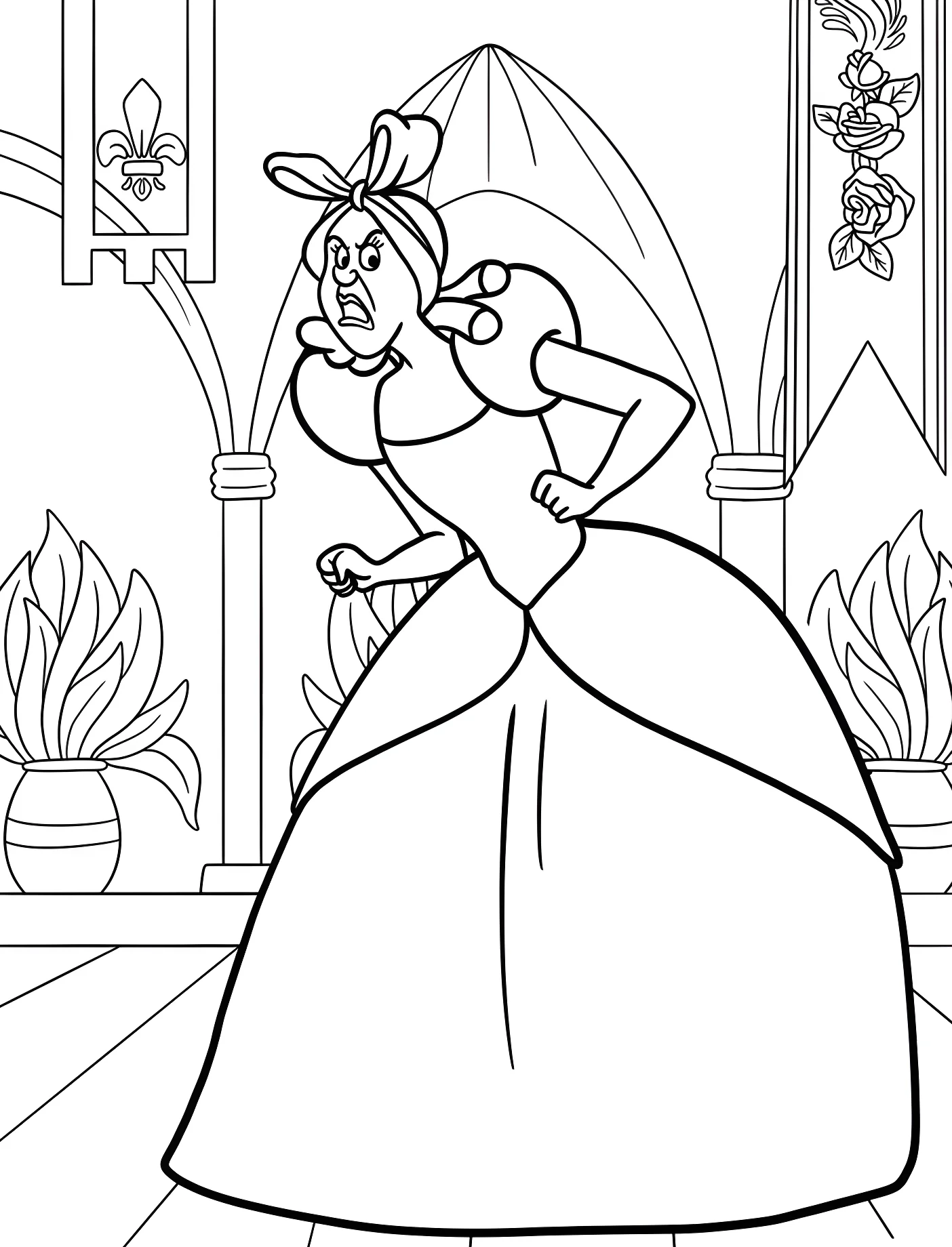 Злая мачеха Золушки в гневе №10978. Принцессы. Золушка (Cinderella).