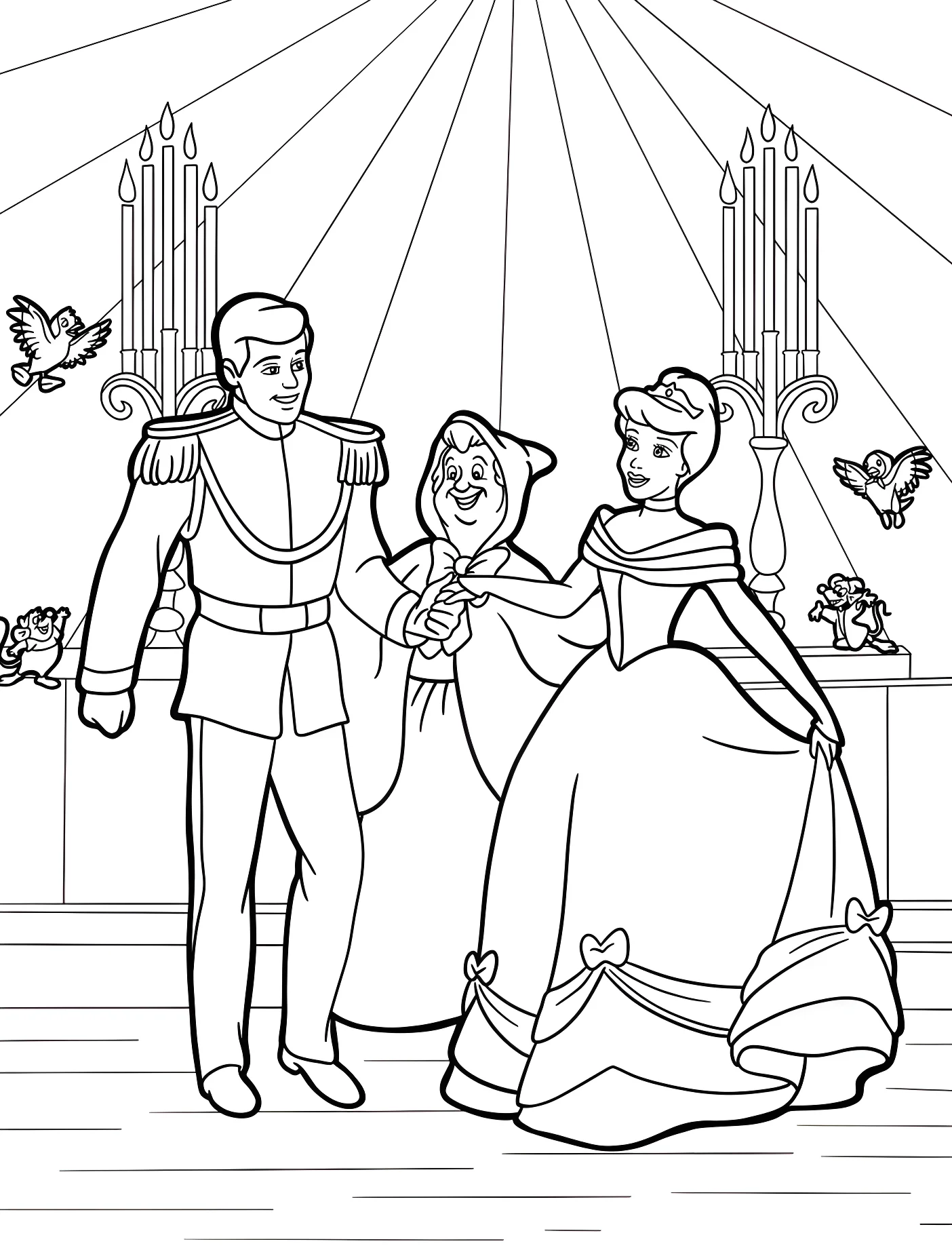Сказка Золушка и принц №10980. Принцессы. Золушка (Cinderella).