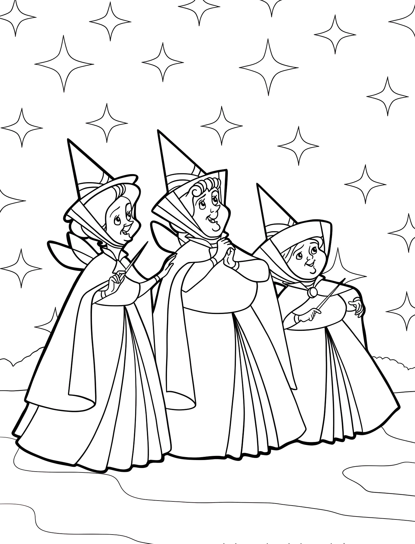 Феи Флора, Фауна и Мереввиг №11383. Принцессы. Спящая красавица (Sleeping Beauty).