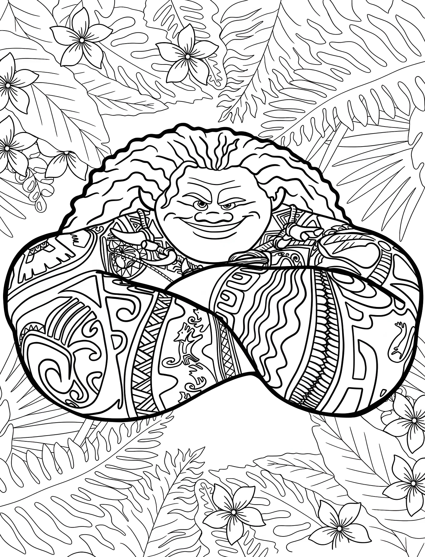 Мауи с татуировками №11128. Принцессы. Моана (Moana).