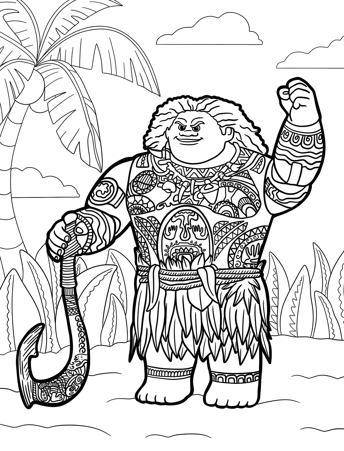 Мауи из мультфильма Моана №11131. Принцессы. Моана (Moana).