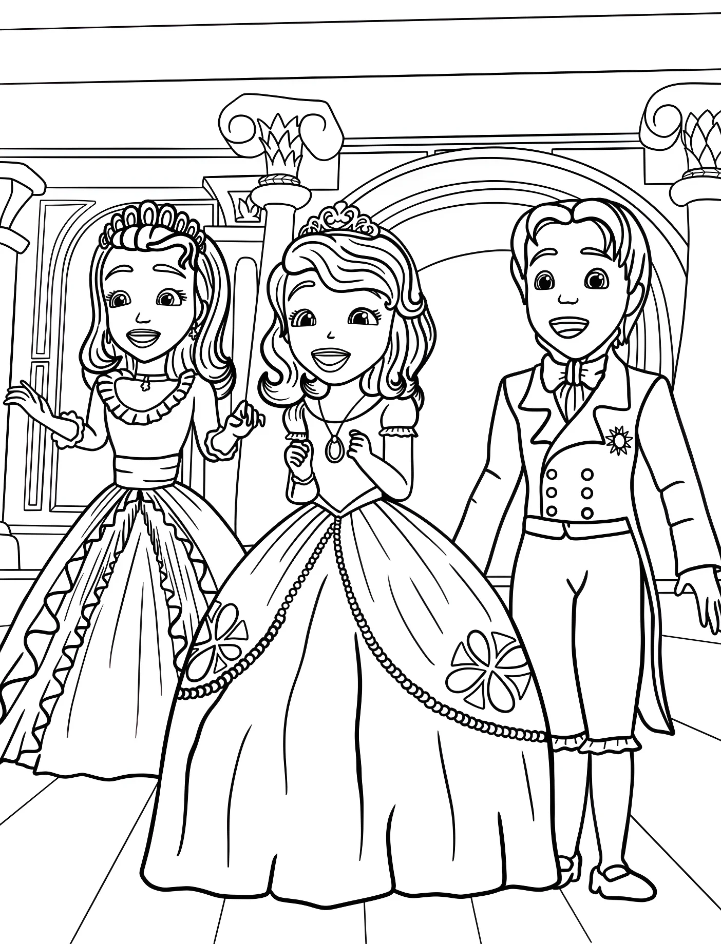 София и принц Джеймс №11457. Принцессы. София Прекрасная (Sofia the First).
