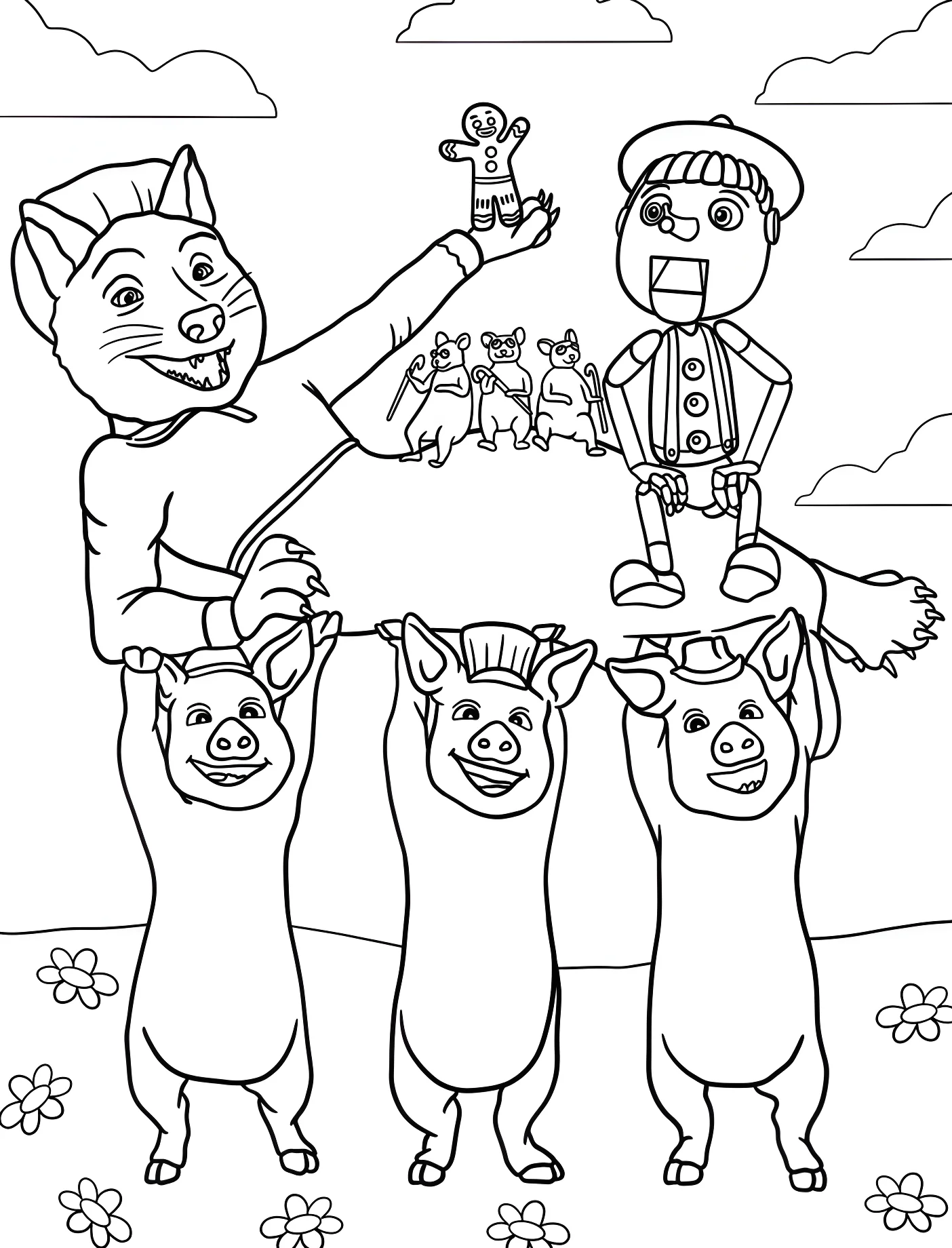 Весёлые персонажи из Шрека №11356. Принцессы. Принцесса Фиона и Шрек (Shrek).