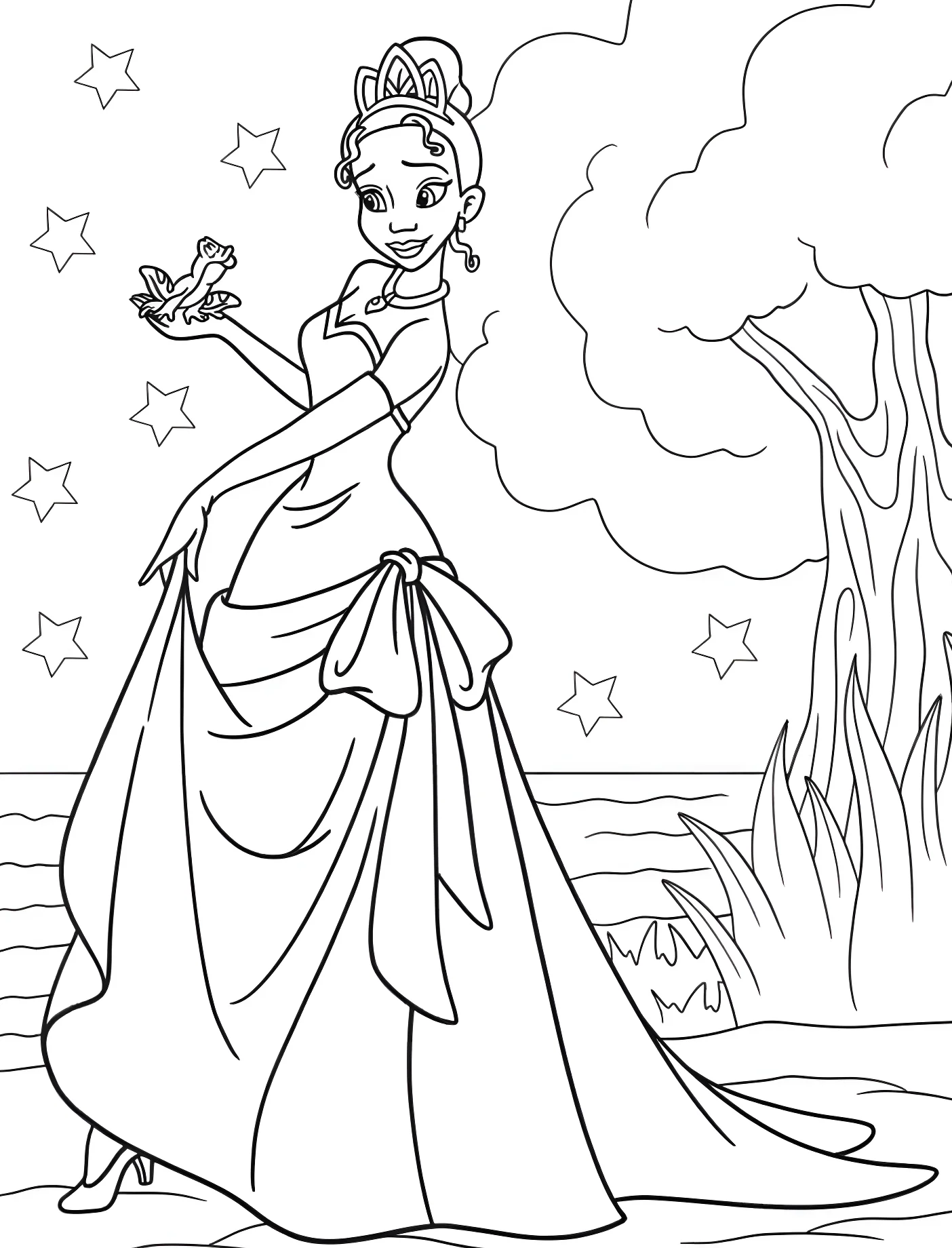 Принцесса Тиана и принц Навин №11222. Принцессы. Принцесса и лягушка (The Princess and the Frog).