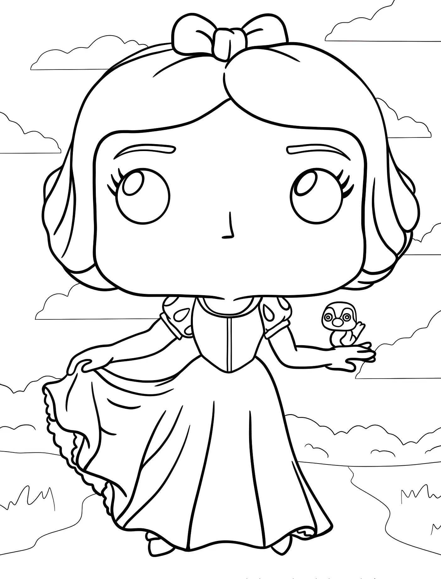 Белоснежка в стиле Funko Pop №11429. Принцессы. Белоснежка (Snow White).