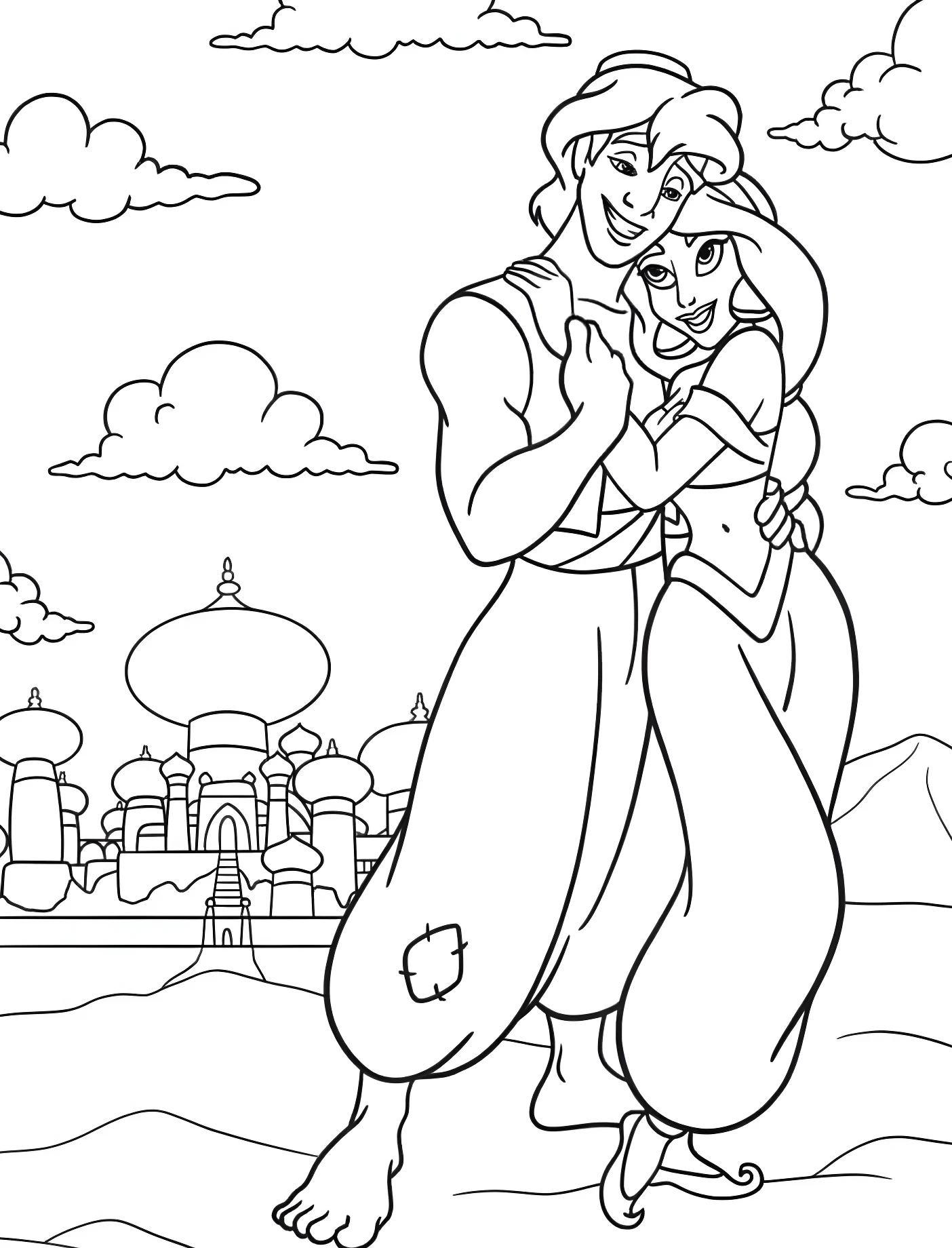 Джасмин и Алладин №10875. Принцессы. Принцесса Жасмин (Aladdin).