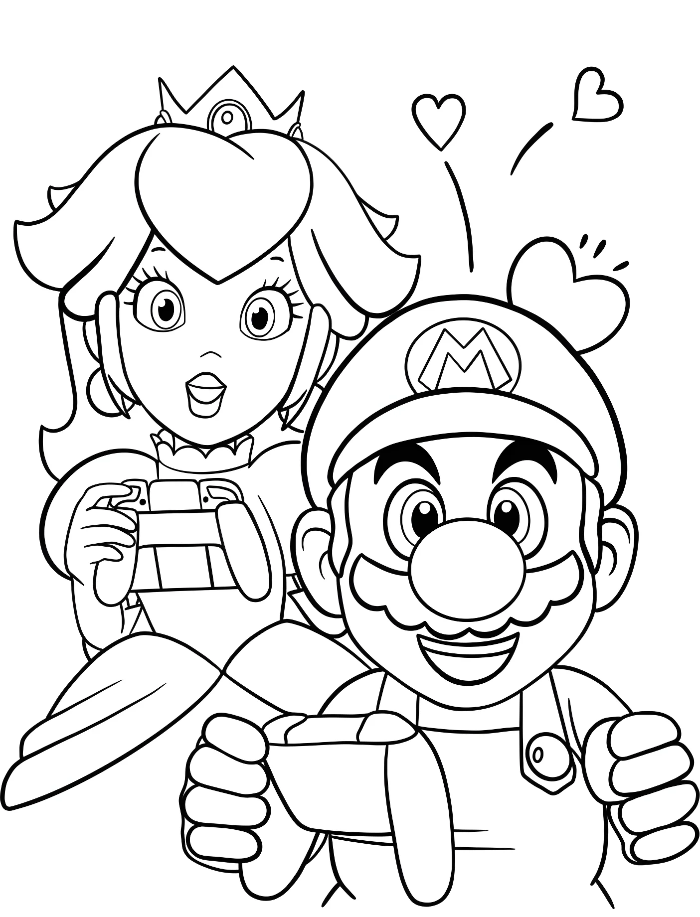 Марио и принцесса для творчества №11309. Принцессы. Принцесса Пич (Super Mario).