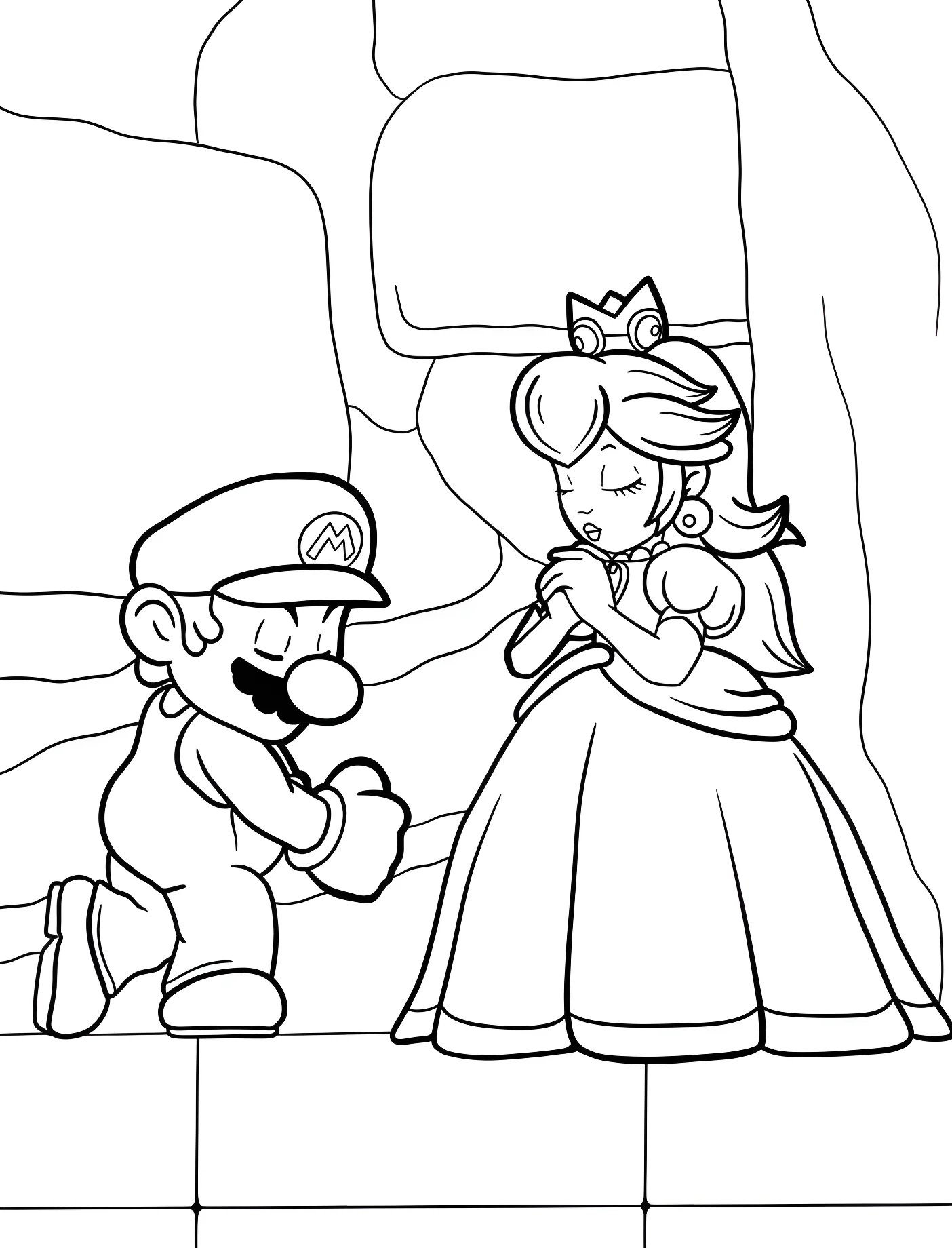 Марио и принцесса №11310. Принцессы. Принцесса Пич (Super Mario).