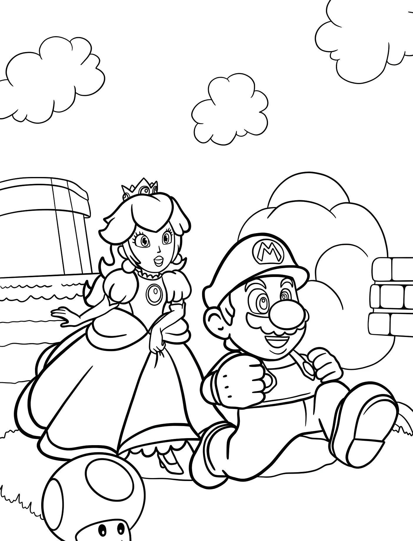 Веселые герои №11320. Принцессы. Принцесса Пич (Super Mario).
