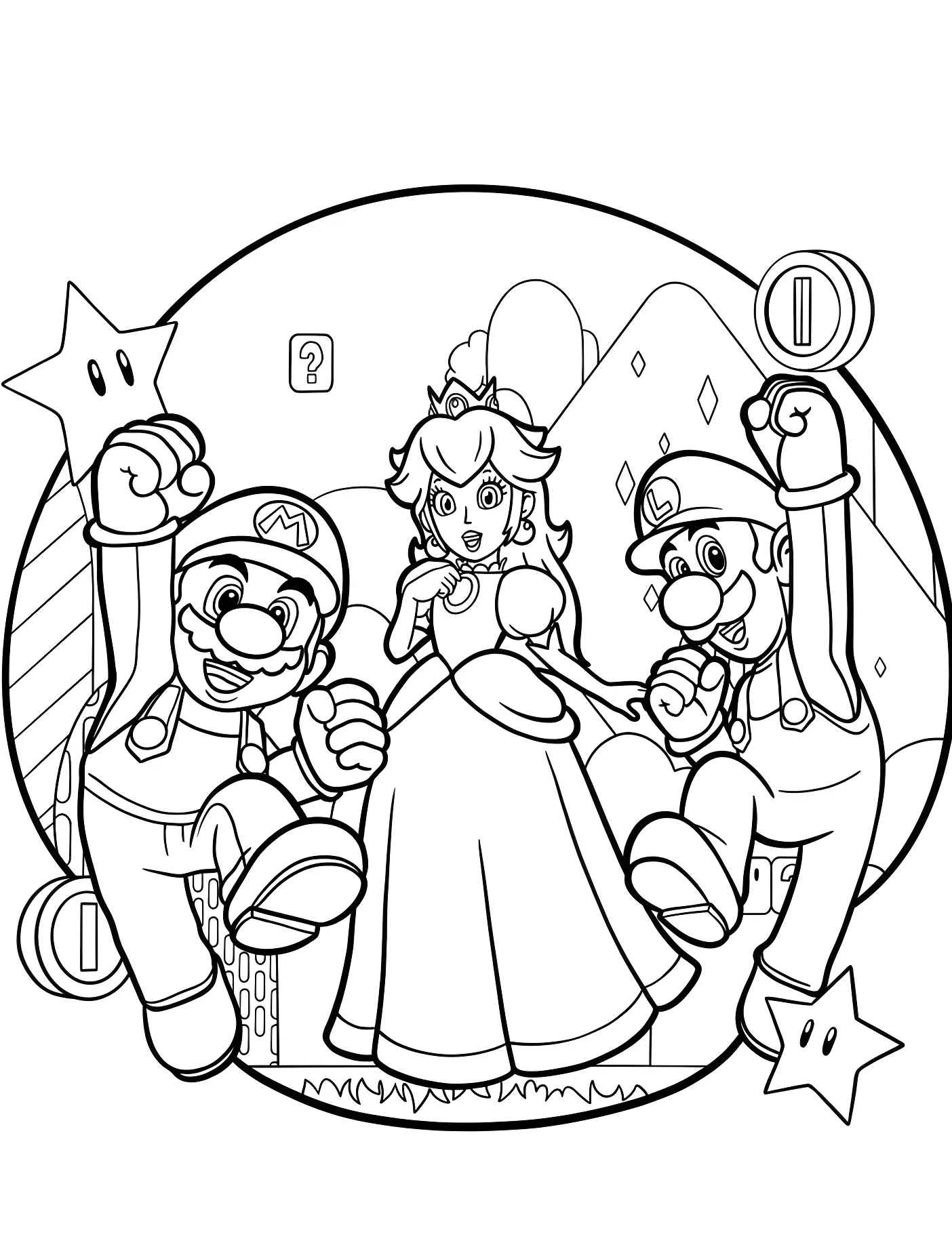 Веселые герои №11323. Принцессы. Принцесса Пич (Super Mario).