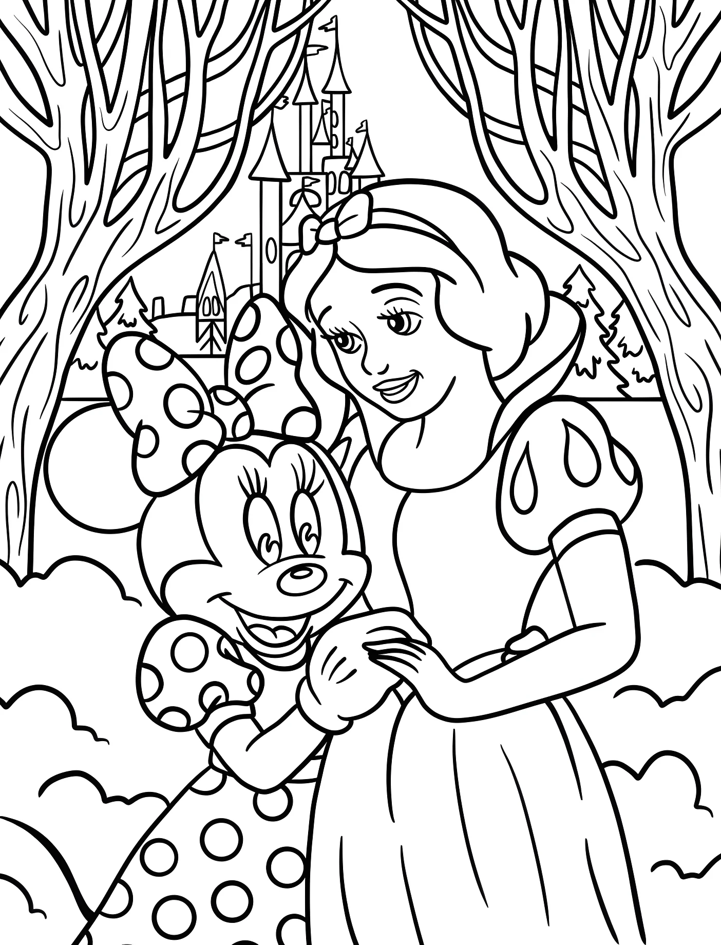 Белоснежка и Минни Маус №11434. Принцессы. Белоснежка (Snow White).
