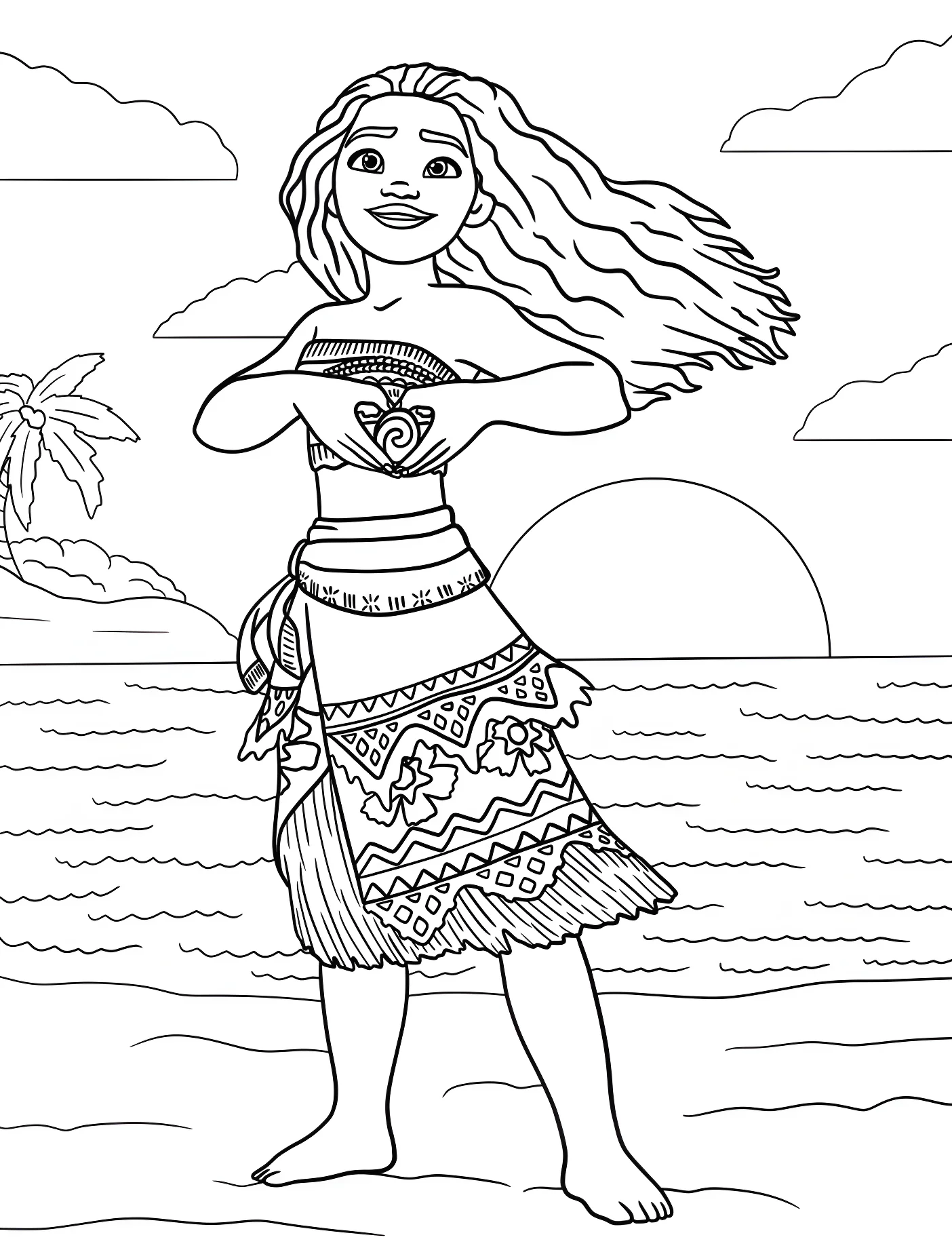 Моана и камень Те-Фити №11149. Принцессы. Моана (Moana).