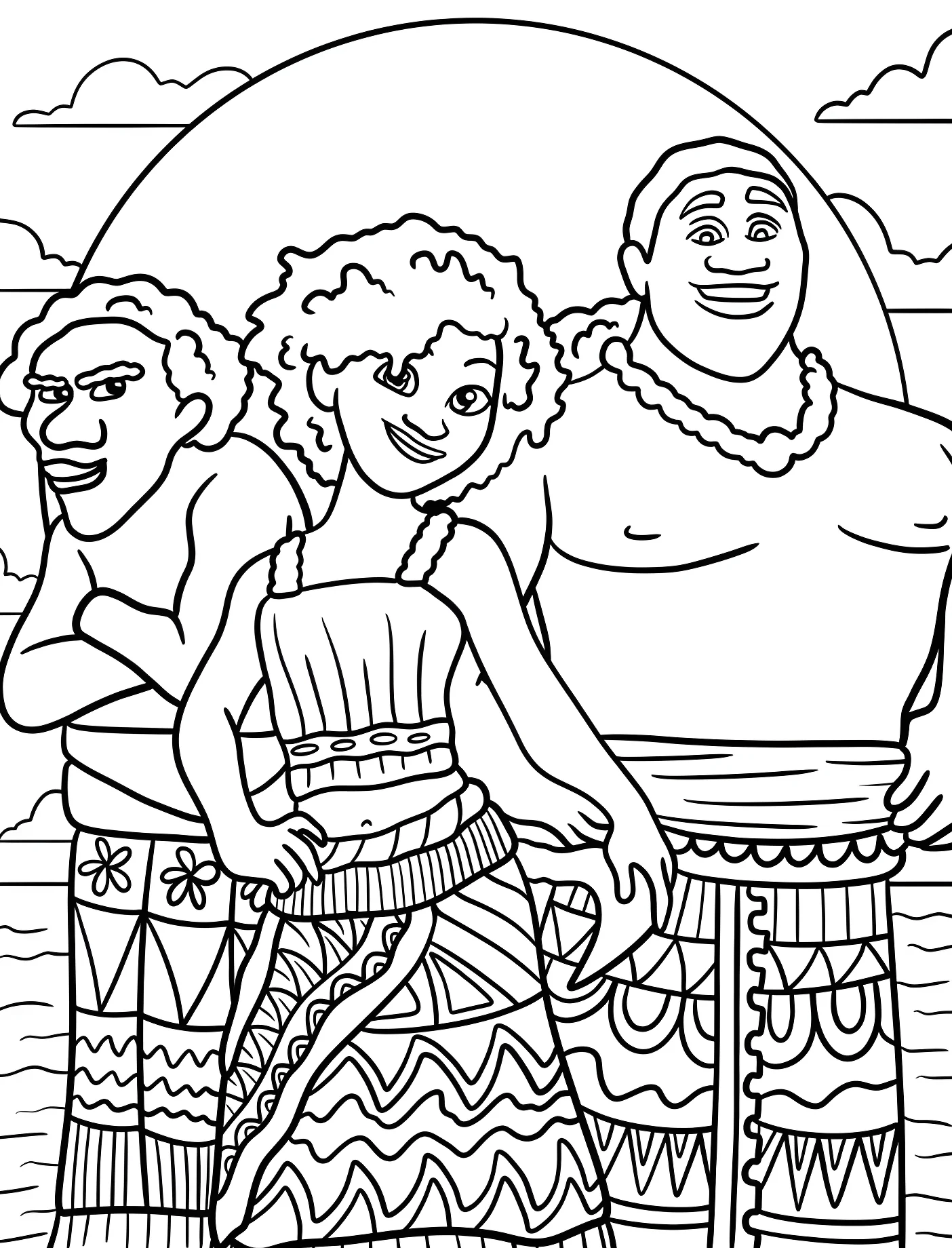 Мои наносит и Келе из мультфильма Моана №11154. Принцессы. Моана (Moana).