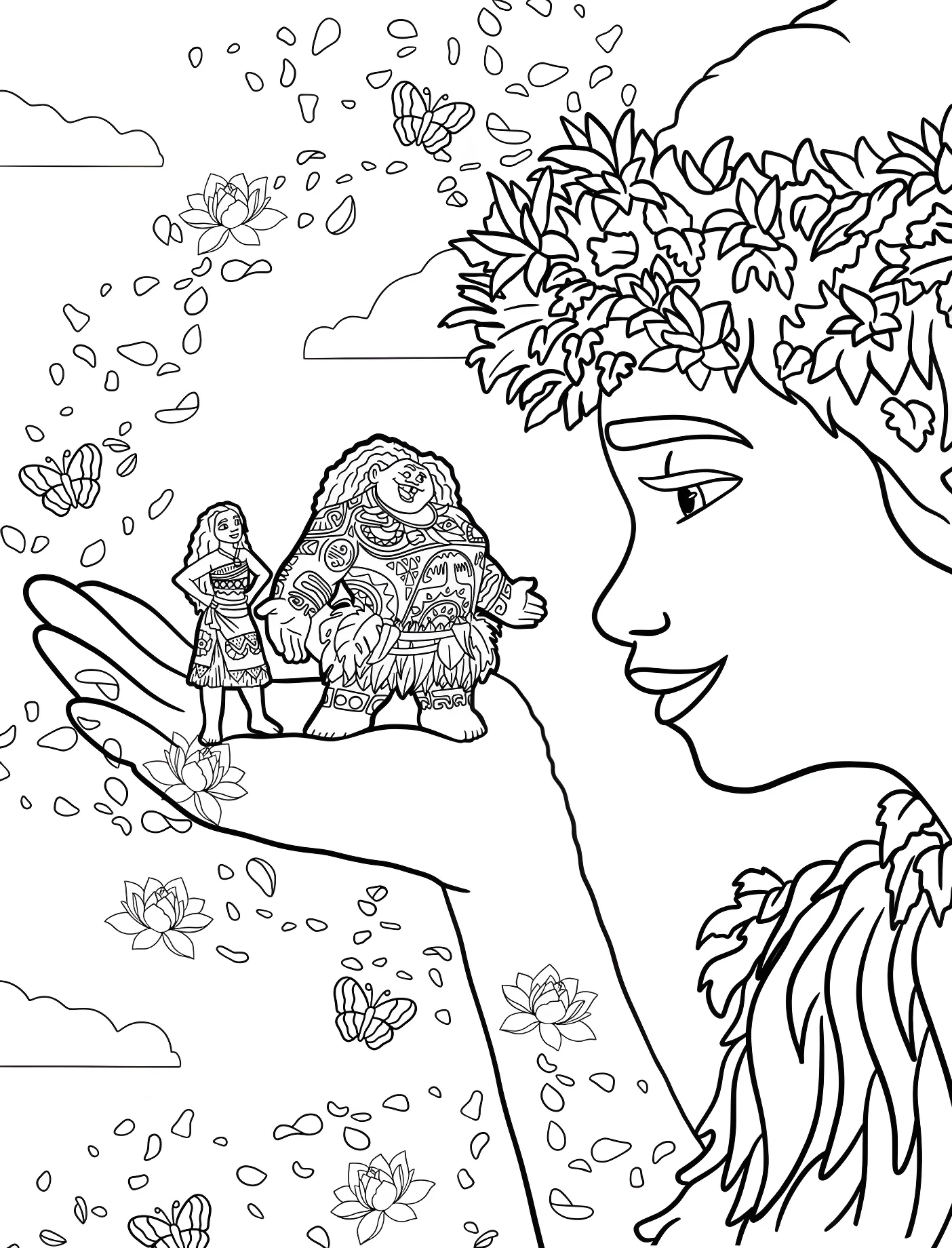 Мать-природа с Моаной и Мауи №11155. Принцессы. Моана (Moana).