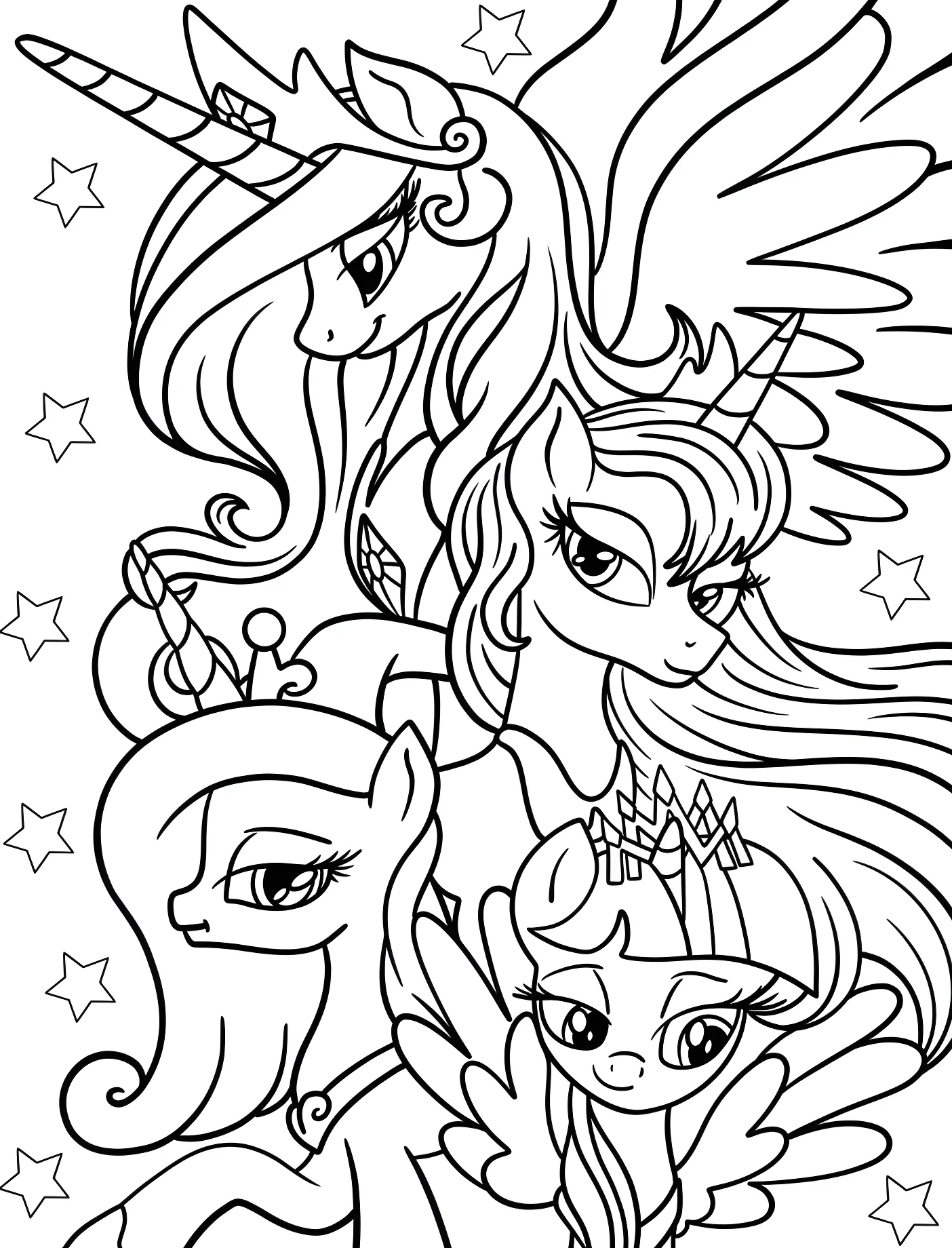 Пони и принцессы для творчества №11249. Принцессы. Принцесса Селестия (My Little Pony).