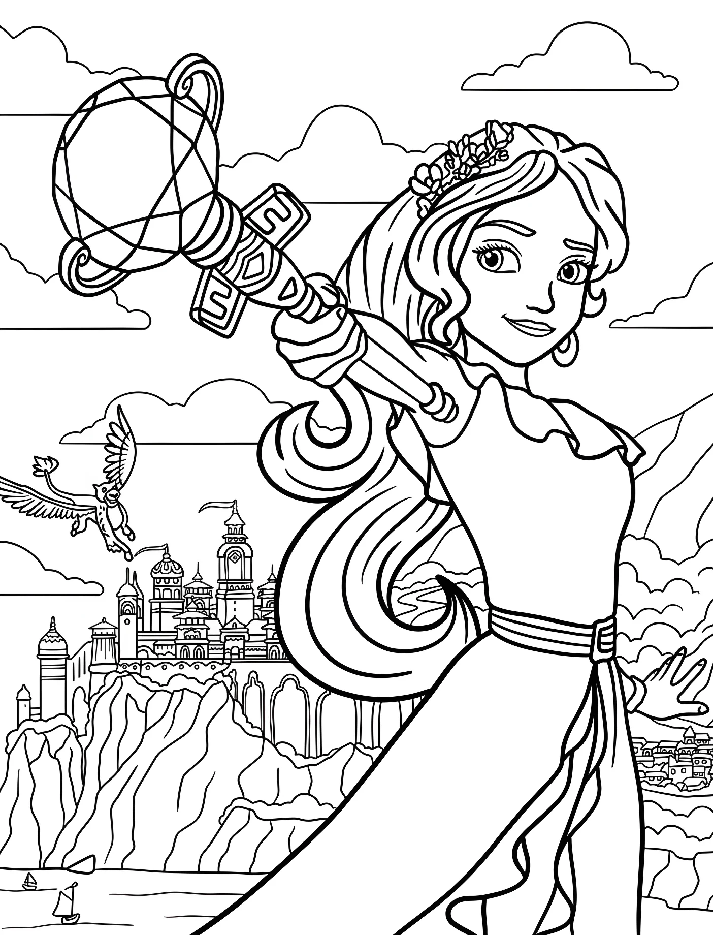 Принцесса Елена с волшебным скипетром №11053. Принцессы. Елена из Авалора (Elena of Avalor).