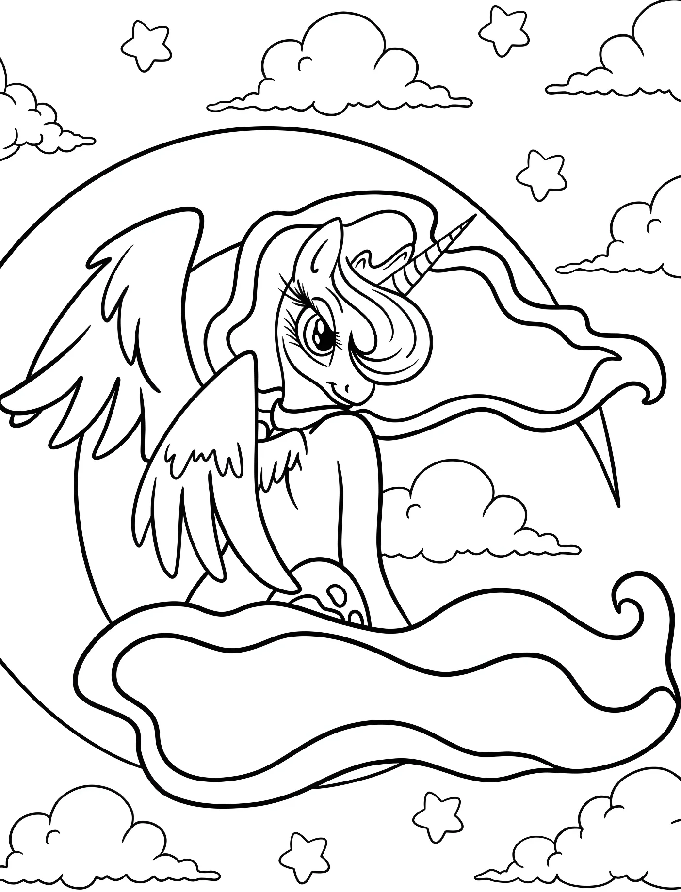 Принцесса Луна с полумесяцем №11298. Принцессы. Принцесса Луна (My Little Pony).