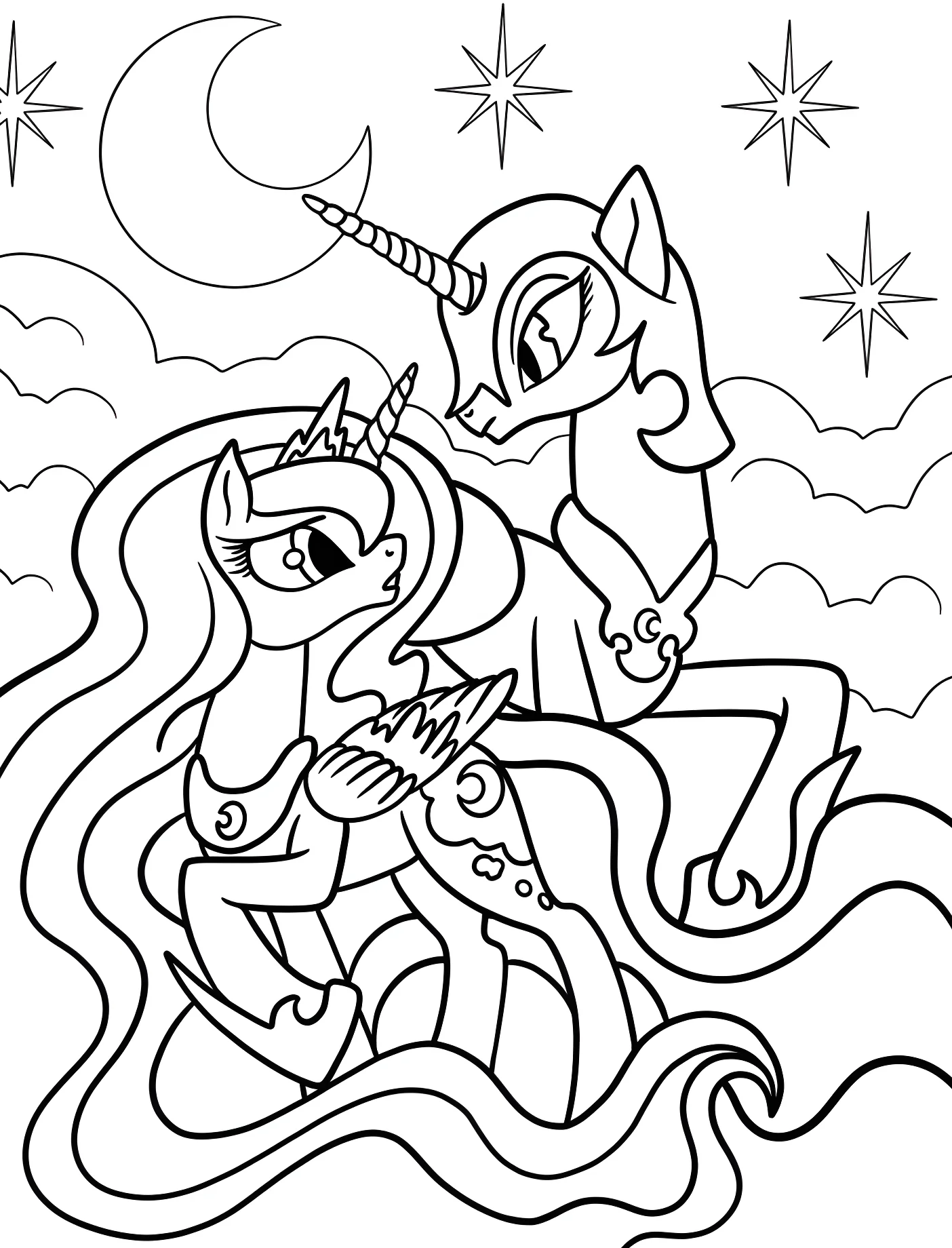 Принцесса Луна и Ночная Луна №11300. Принцессы. Принцесса Луна (My Little Pony).
