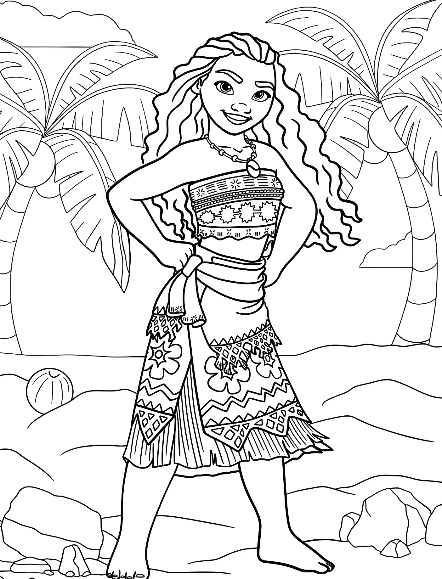 Принцесса Моана №11026. Принцессы. Принцессы Disney (Disney Princess).