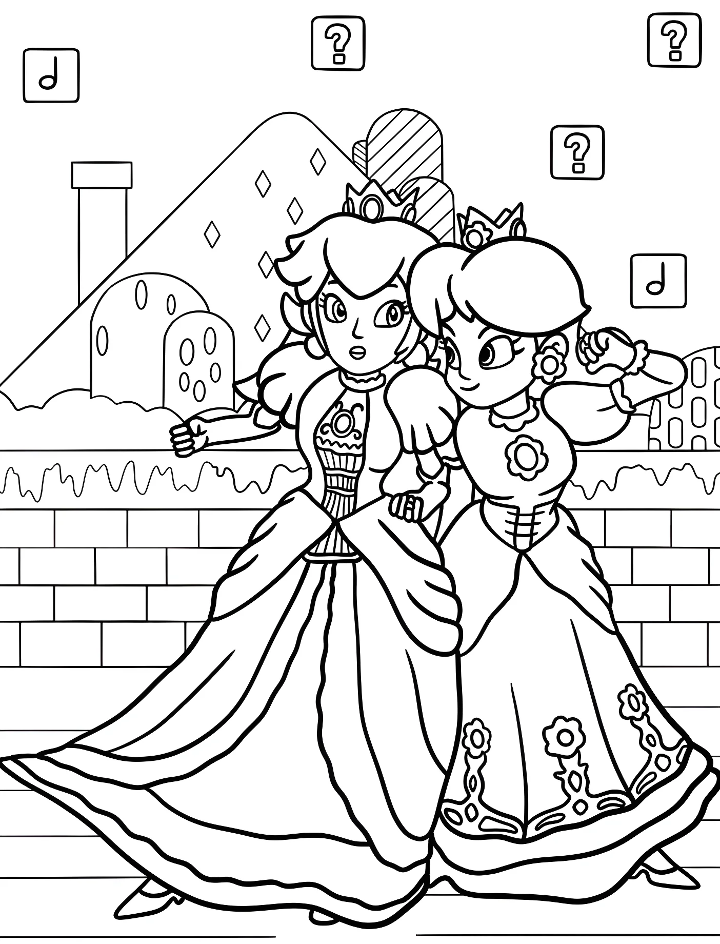 Принцесса Пич и Дейзи в мире Super Mario №11277. Принцессы. Принцесса Дейзи (Super Mario).