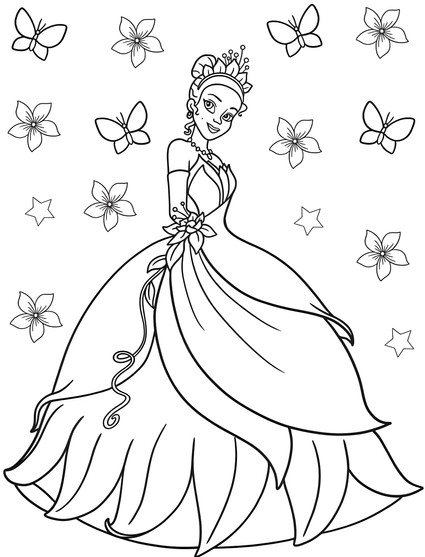 Принцесса Тиана в бальном платье №11230. Принцессы. Принцесса и лягушка (The Princess and the Frog).