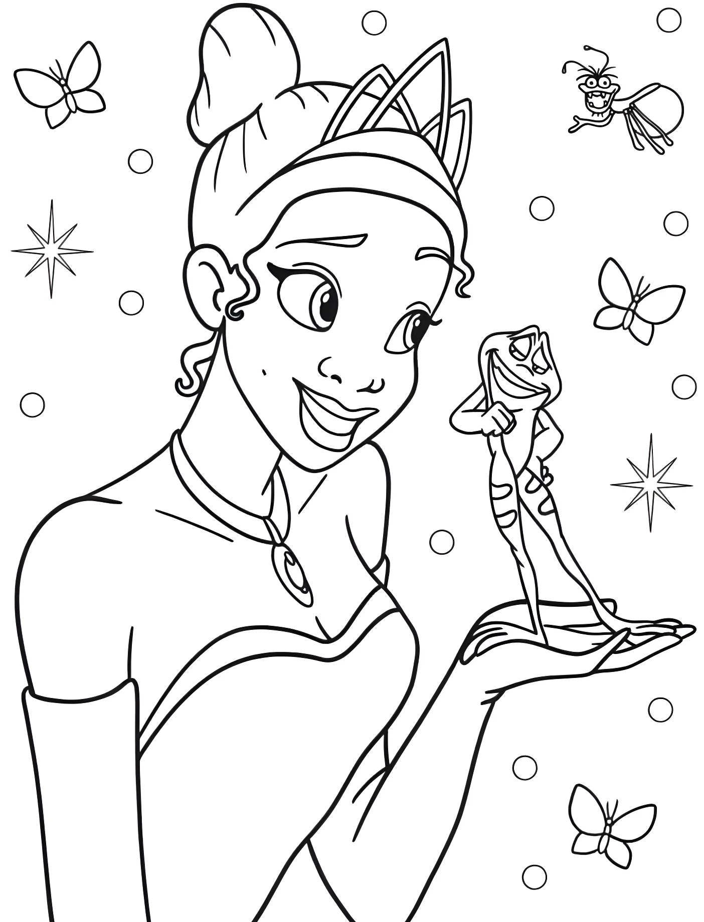 Принцесса Тиана и лягушонок №11231. Принцессы. Принцесса и лягушка (The Princess and the Frog).