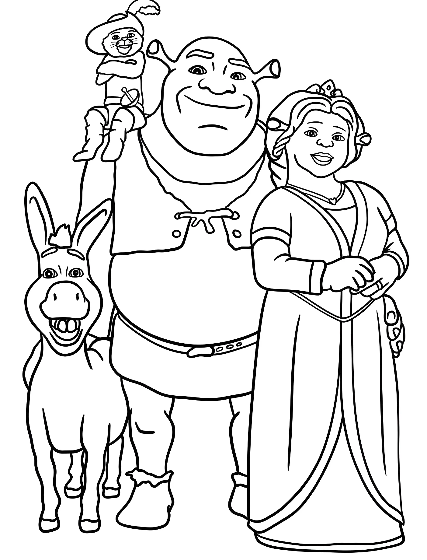 Шрек, Фиона и друзья №11377. Принцессы. Принцесса Фиона и Шрек (Shrek).