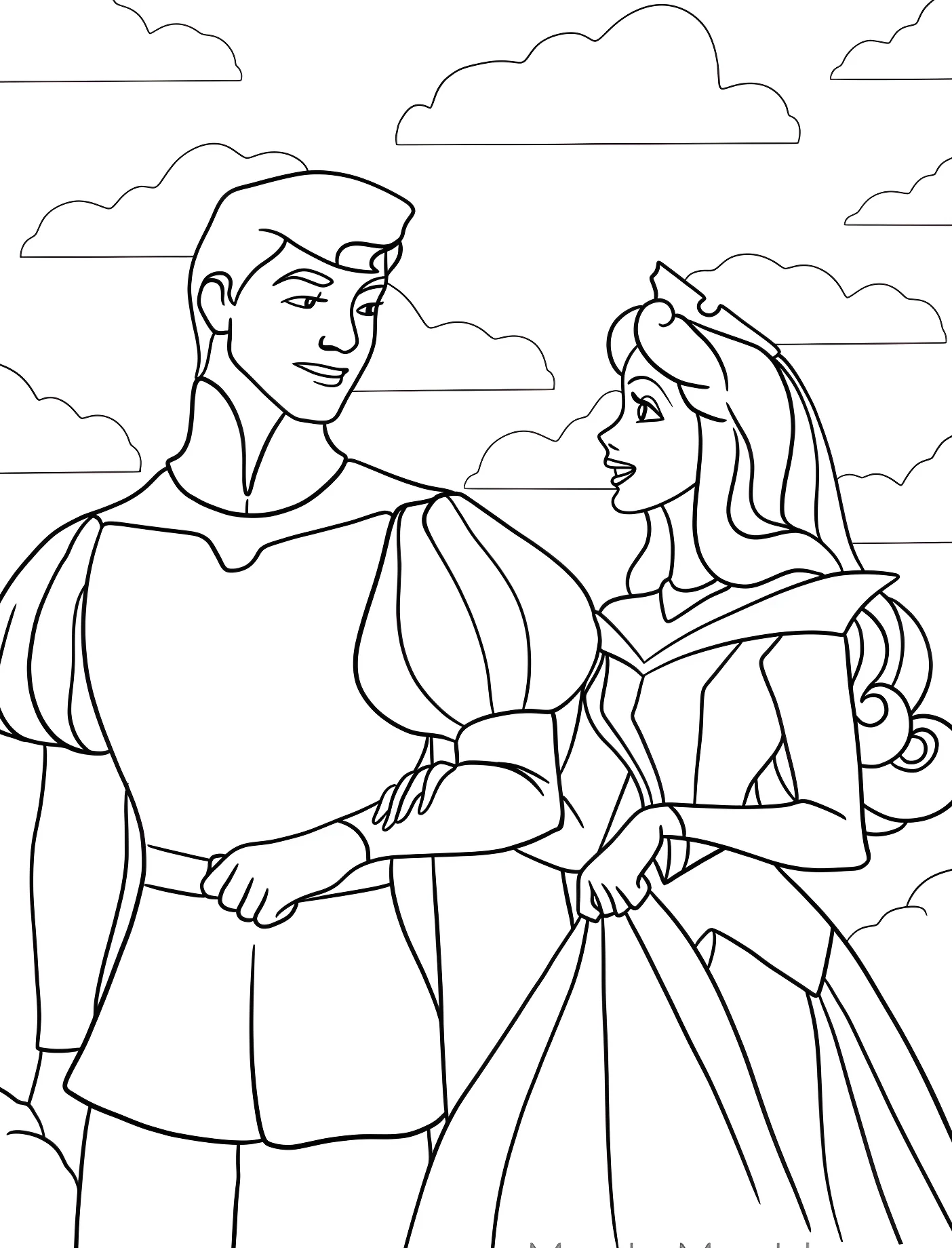 Спящая красавица и принц Филипп №11400. Принцессы. Спящая красавица (Sleeping Beauty).