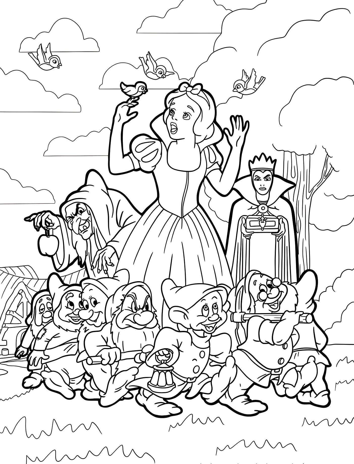 Белоснежка и семь гномов №11449. Принцессы. Белоснежка (Snow White).