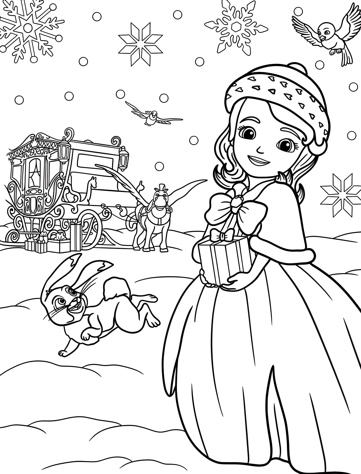 София Премьер с новогодним подарком №11474. Принцессы. София Прекрасная (Sofia the First).