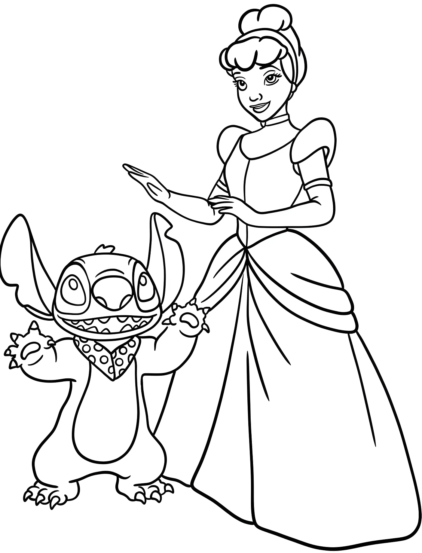 Стич и Золушка №11000. Принцессы. Золушка (Cinderella).